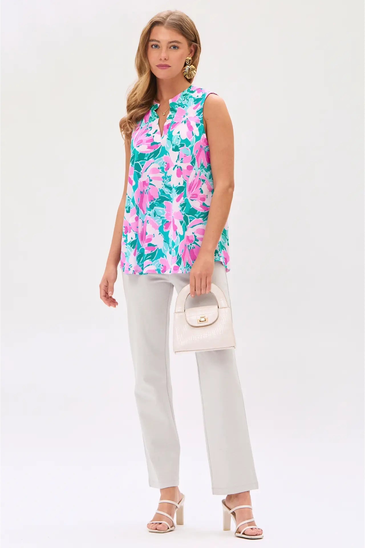 Isla Petal Print Top