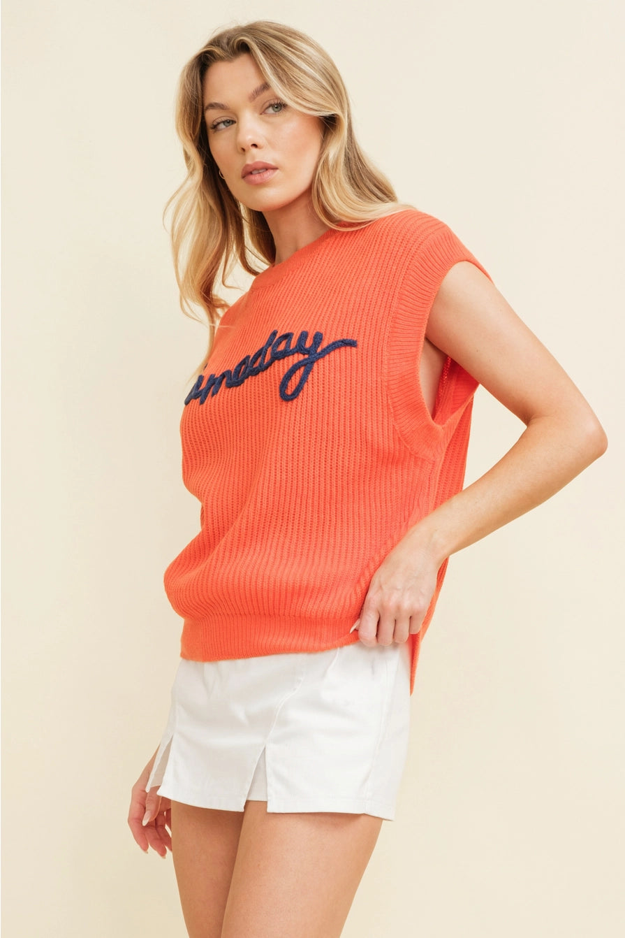Gameday Sleeveless Sweater