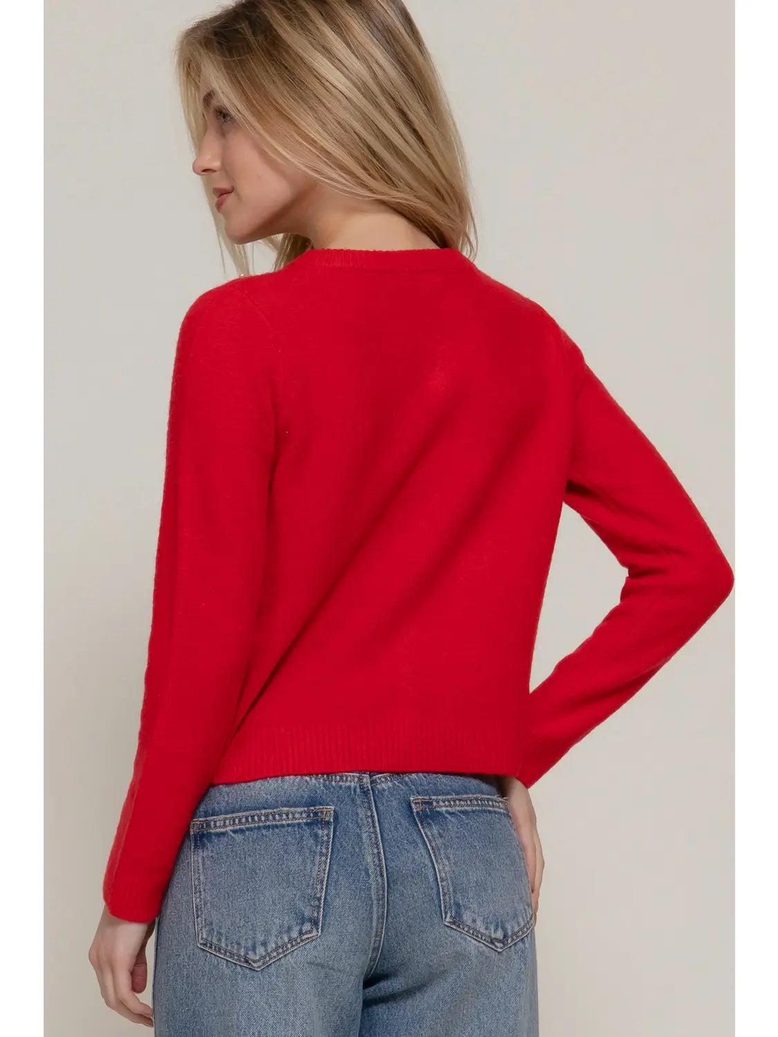 Pearl Embellished Sweater Cardigan