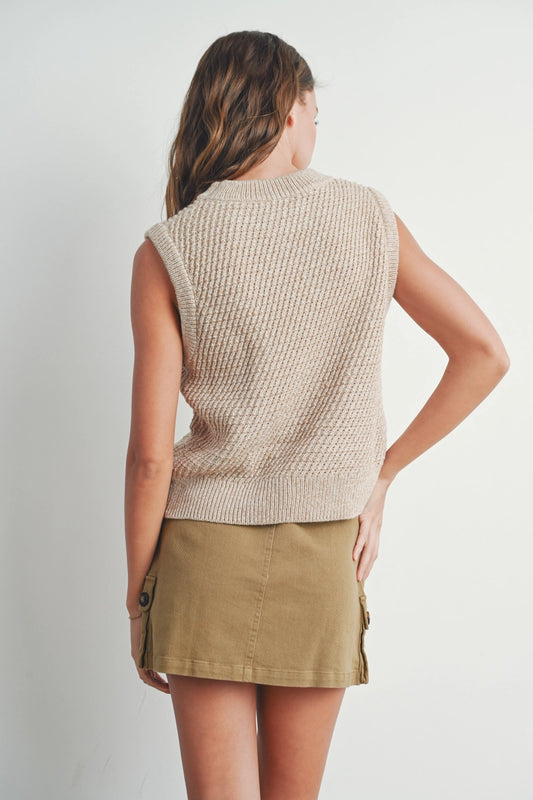 Sleeveless Sweater Knit