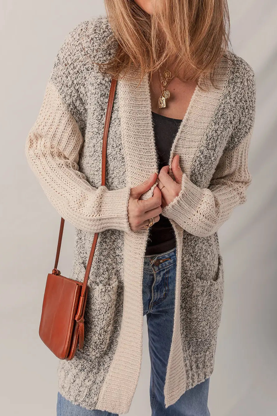 Color Block Cardigan