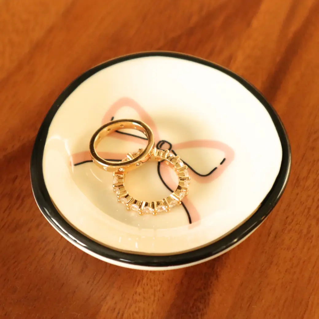 Pink Bow Tray