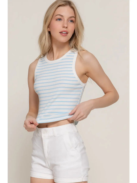 Stripe Rib Knit Top