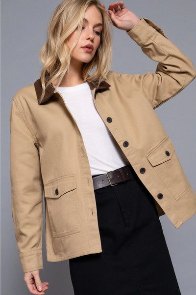 Twill Button Jacket