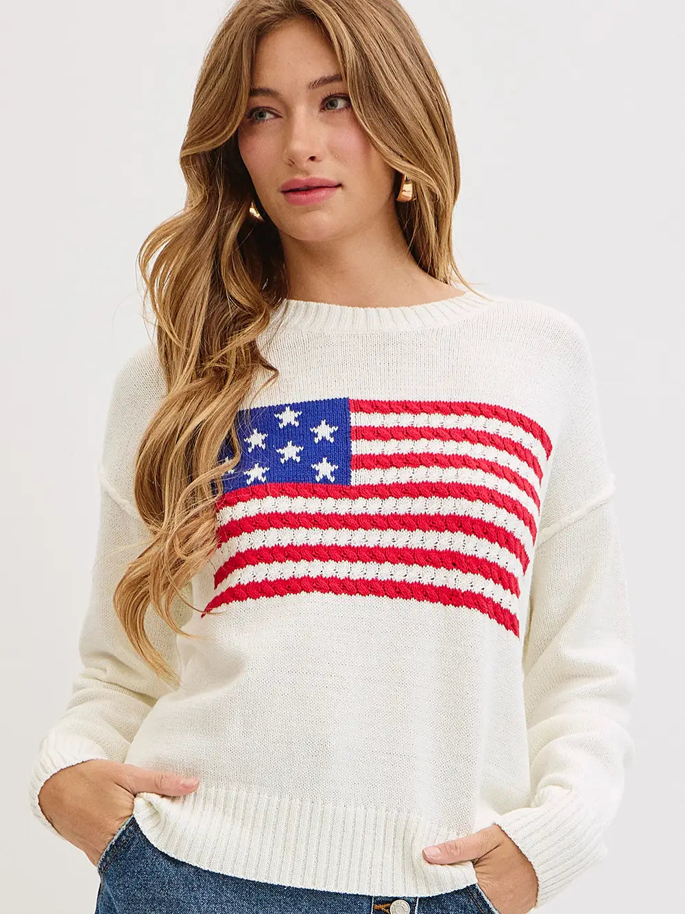 American Flag Sweater