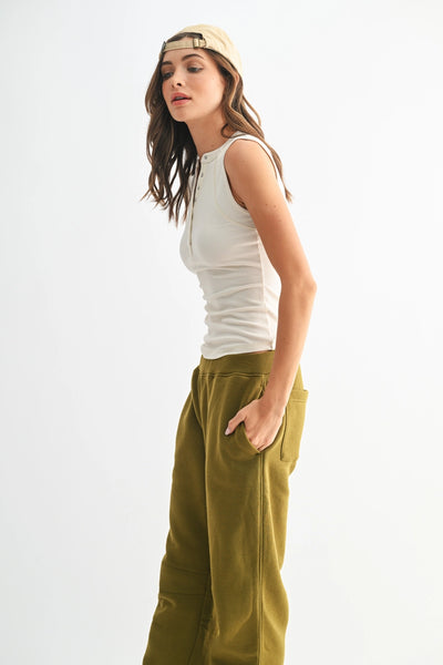 Essential Henley Tank Top