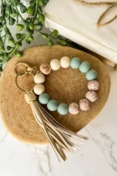 Beaded Wristlet Keychain