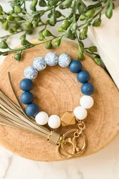 Beaded Wristlet Keychain