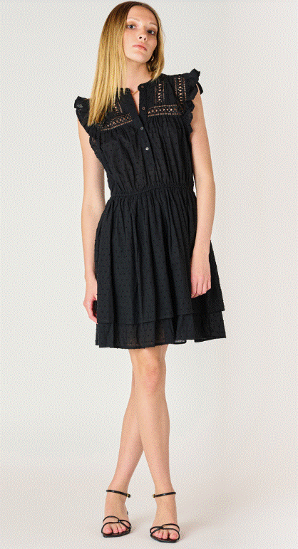 Dex Swiss Dot Mini Dress