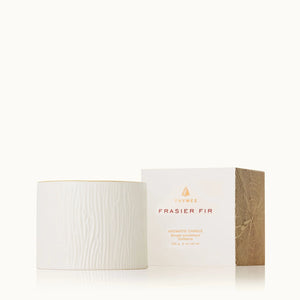 Thymes Frasier Fir Gilded Ceramic Candle