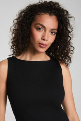 Ponte Square Neck Mini Dress