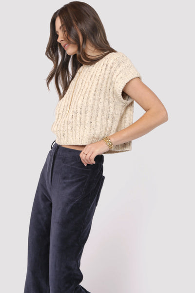 Effortless Cable Knit Sweater Tank