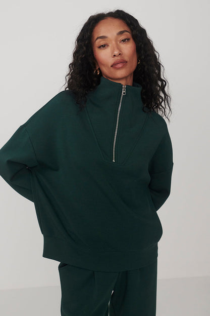 woman wearing sweatshirt 