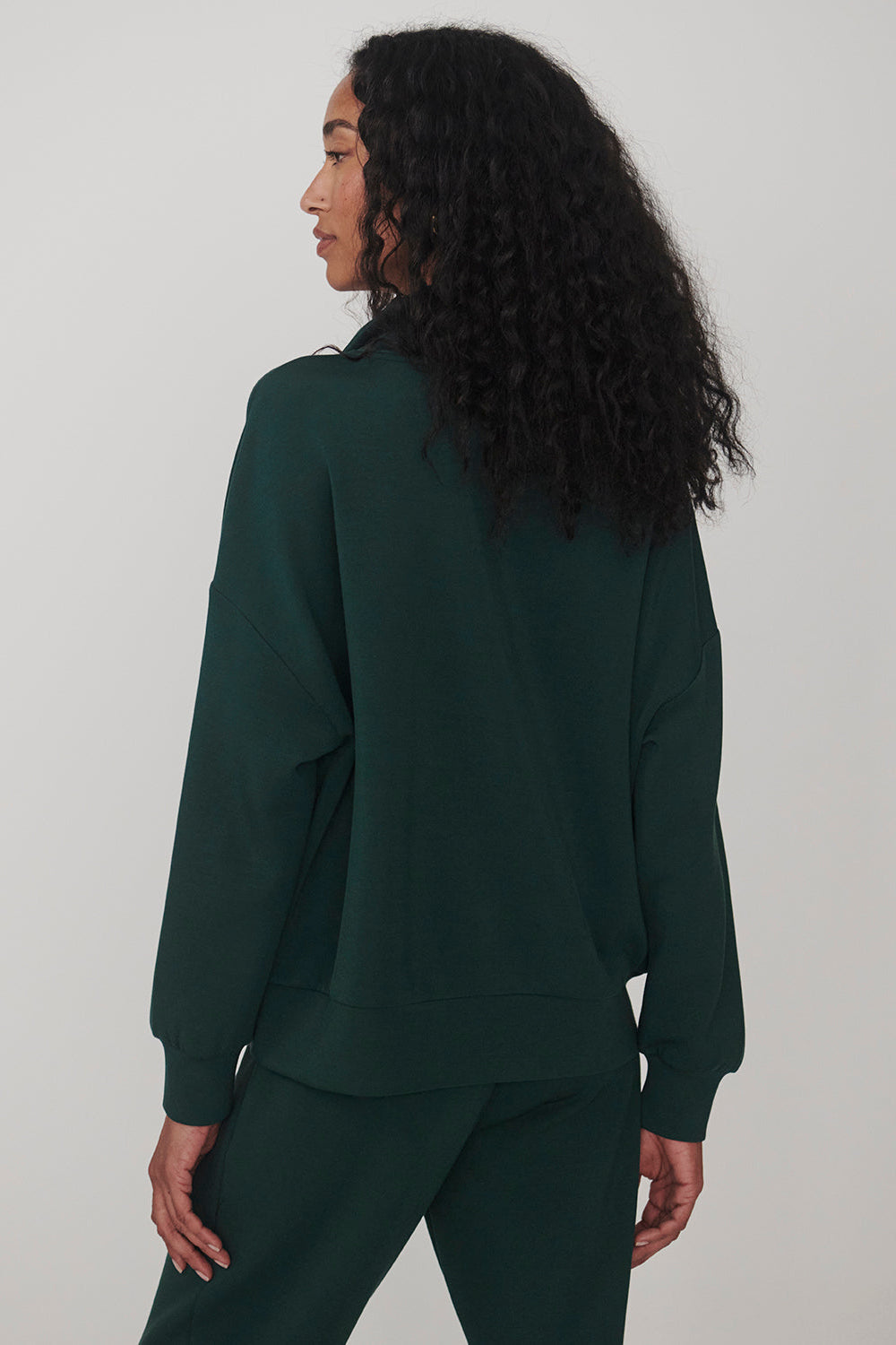 woman wearing sweatshirt 