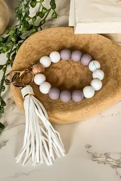 Beaded Wristlet Keychain